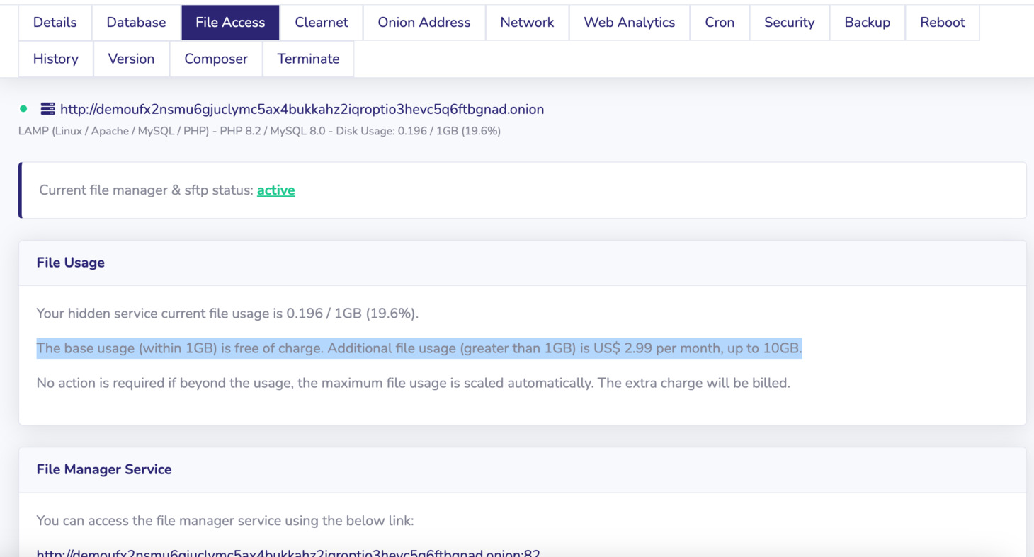 The additional charges for disk excessive usage displayed on our customer portal